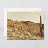 アリゾナ砂漠はがき ポストカード (正面/裏面)