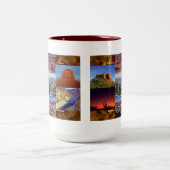 アリゾナ砂漠コラージュ ツートーンマグカップ (中央)