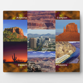 アリゾナ砂漠コラージュ フォトプラーク