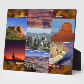 アリゾナ砂漠コラージュ フォトプラーク (側面)