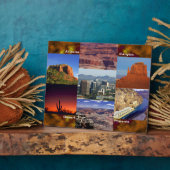 アリゾナ砂漠コラージュ フォトプラーク (側面)