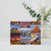 アリゾナ砂漠コラージュ ポストカード (スタンド正面)