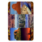 アリゾナ砂漠コラージュ マグネット (縦)