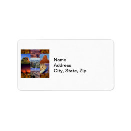 アリゾナ砂漠コラージュ ラベル