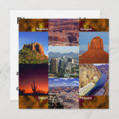 アリゾナ砂漠コラージュ 招待状 (正面/裏面)
