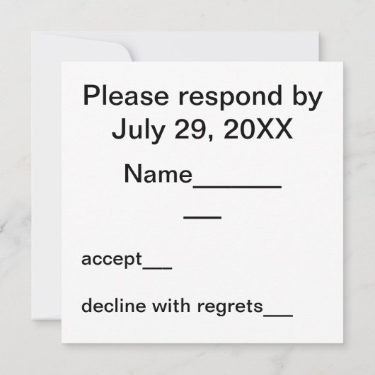 アリゾナ砂漠コラージュ 招待状 (裏面)