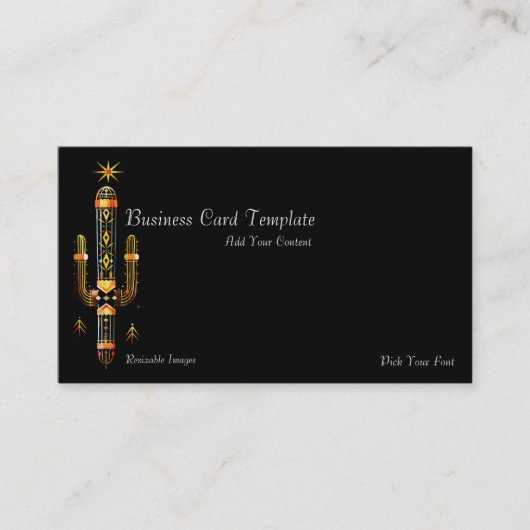 アリゾナ砂漠サフアロのサボスの名刺 名刺 (正面)