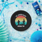 アリゾナ砂漠サボテンパーソナライズされたサンセット ペーパープレート (パーティー)