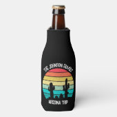 アリゾナ砂漠サボテンパーソナライズされたサンセット ボトルクーラー (ボトル正面)
