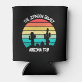 アリゾナ砂漠サボテンパーソナライズされたサンセット 缶クーラー (正面)