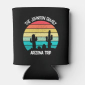 アリゾナ砂漠サボテンパーソナライズされたサンセット 缶クーラー (裏面)