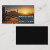 アリゾナ砂漠サンセットランドスケープ名刺 名刺 (正面/裏面)