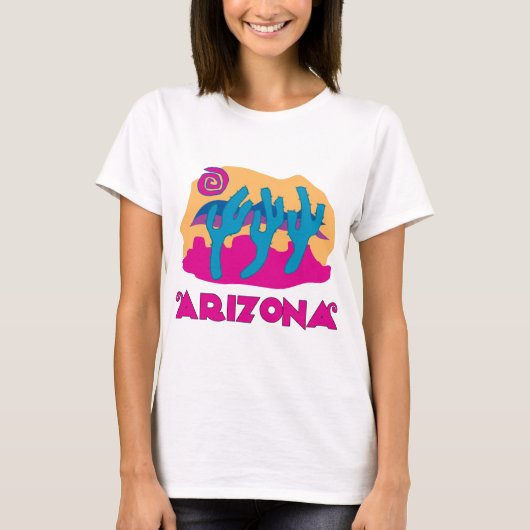 アリゾナ砂漠ピンク Tシャツ (正面)