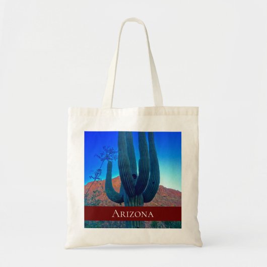 アリゾナ砂漠南西部サグアーロサボス トートバッグ (正面)