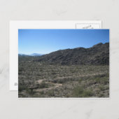 アリゾナ砂漠 ポストカード (正面/裏面)