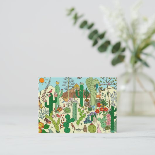 アリゾナ砂漠 名刺 (スタンド正面)