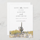 アリゾナ砂漠Saguaro日付を保存 セーブザデート (正面/裏面)