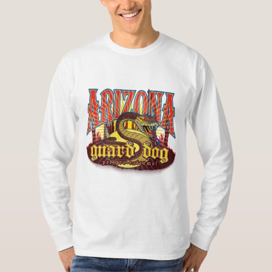 アリゾナ警備犬ヘビ Tシャツ (正面)