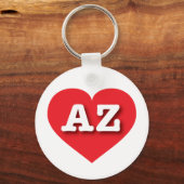 アリゾナ赤いハート- I love AZ キーホルダー (正面)