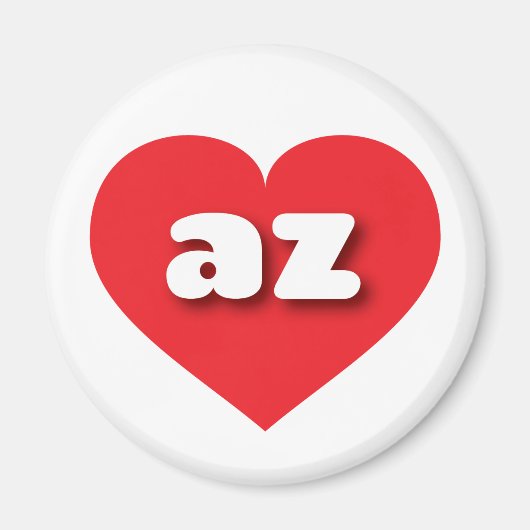 アリゾナ赤いハート- I love az マグネット (正面)