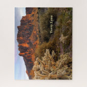 アリゾナ迷信マウンテンコラカクタス ジグソーパズル (縦)