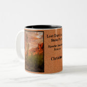 アリゾナ迷信マウンテンサンセットサグアーロカッティ ツートーンマグカップ (正面左)