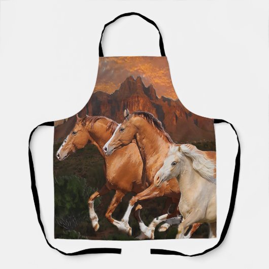 アリゾナ野生馬 エプロン (正面)
