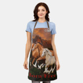 アリゾナ野生馬 エプロン (着用した状態)