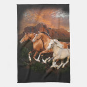 アリゾナ野生馬 キッチンタオル (縦)