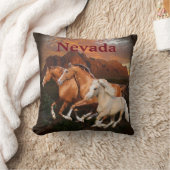 アリゾナ野生馬 クッション (ブランケット)