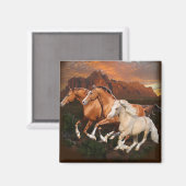 アリゾナ野生馬 マグネット (正面/裏面)