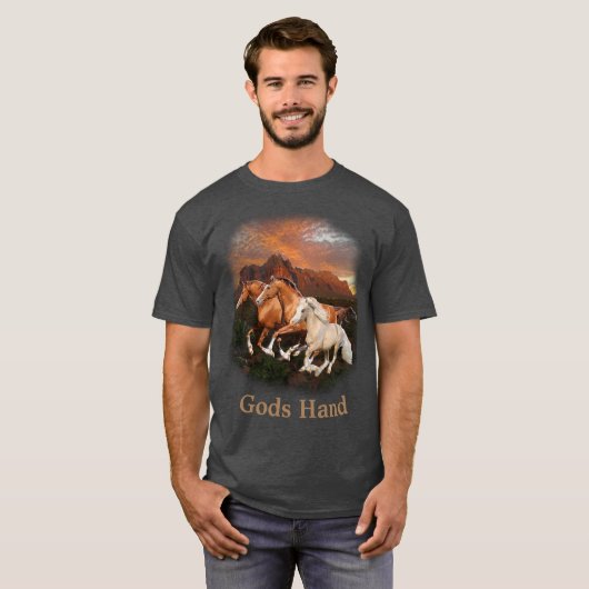 アリゾナ野生馬 Tシャツ (正面フル)