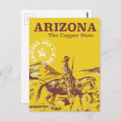 アリゾナ銅州ヴィンテージ旅行ポスター ポストカード (正面/裏面)