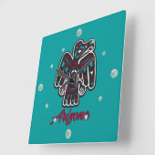 アリゾナ雷鳥の壁時計 スクエア壁時計 (傾斜)