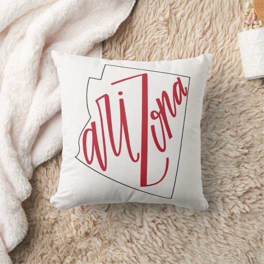 アリゾナ|の州のタイポグラフィのデザイン クッション (ブランケット)