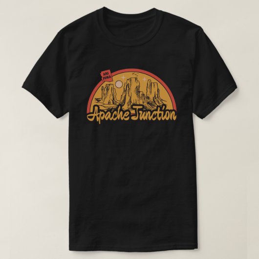 アリゾナ，アパッチ・ジャンクション Tシャツ (デザイン正面)