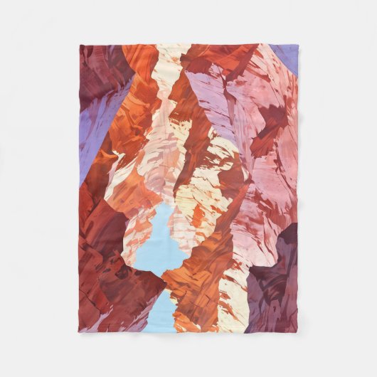 アリゾナ，アンテロープキャニオン フリースブランケット (正面)