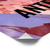 アリゾナ，アンテロープキャニオン ポスター (コーナー)