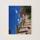 アリゾナ、ウィンドウロック。ナバホの首都 ジグソーパズル (縦)