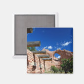 アリゾナ、ウィンドロック。ナバホの首都 マグネット (正面/裏面)