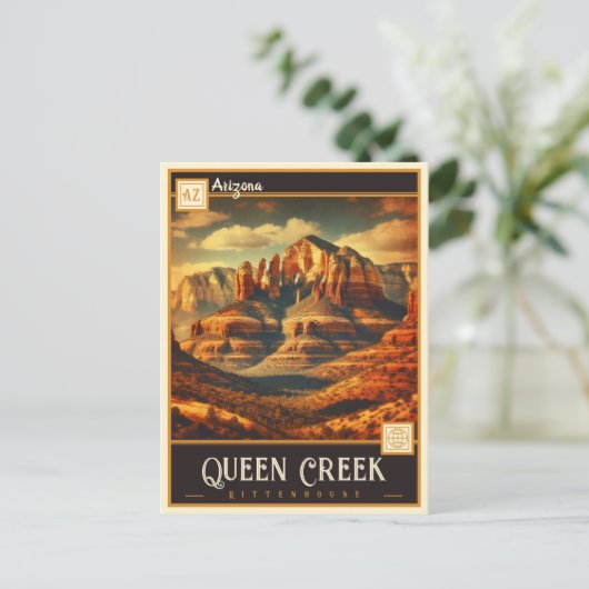 アリゾナ,クイーンクリーク |ヴィンテージはがき ポストカード (スタンド正面)