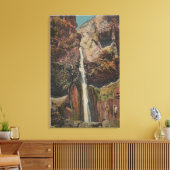 アリゾナ – グランドキャニオンのリボン滝の表示 キャンバスプリント (インサイチュ (リビング))