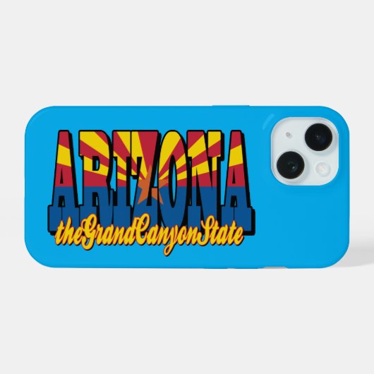 アリゾナ グランドキャニオン州 iPhone 15ケース (裏面横)