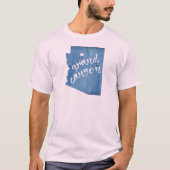 アリゾナ グランドキャニオン 木目調 Tシャツ (正面)