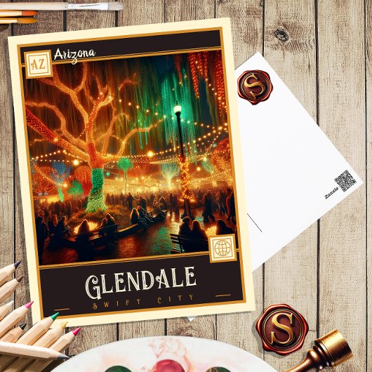 アリゾナ，グレンデール |ヴィンテージはがき ポストカード