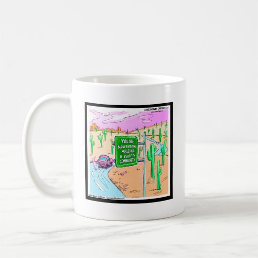 アリゾナ：ゲーテッドおもしろいコミュニティの贈り物&ティー コーヒーマグカップ (左)