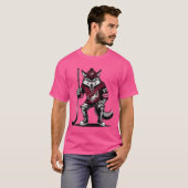 アリゾナ・コヨーテズのホッケージャージを着たコヨーテ オーバーサイズ Tシャツ (正面フル)