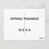 アリゾナ・サクタス・リーグ ポストカード (裏面)