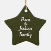 アリゾナ·サボテン工場のクリスマス セラミックオーナメント (裏面)