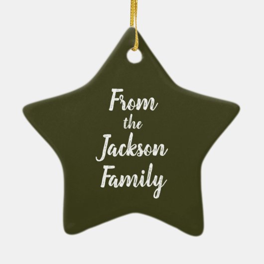 アリゾナ·サボテン工場のクリスマス セラミックオーナメント (裏面)